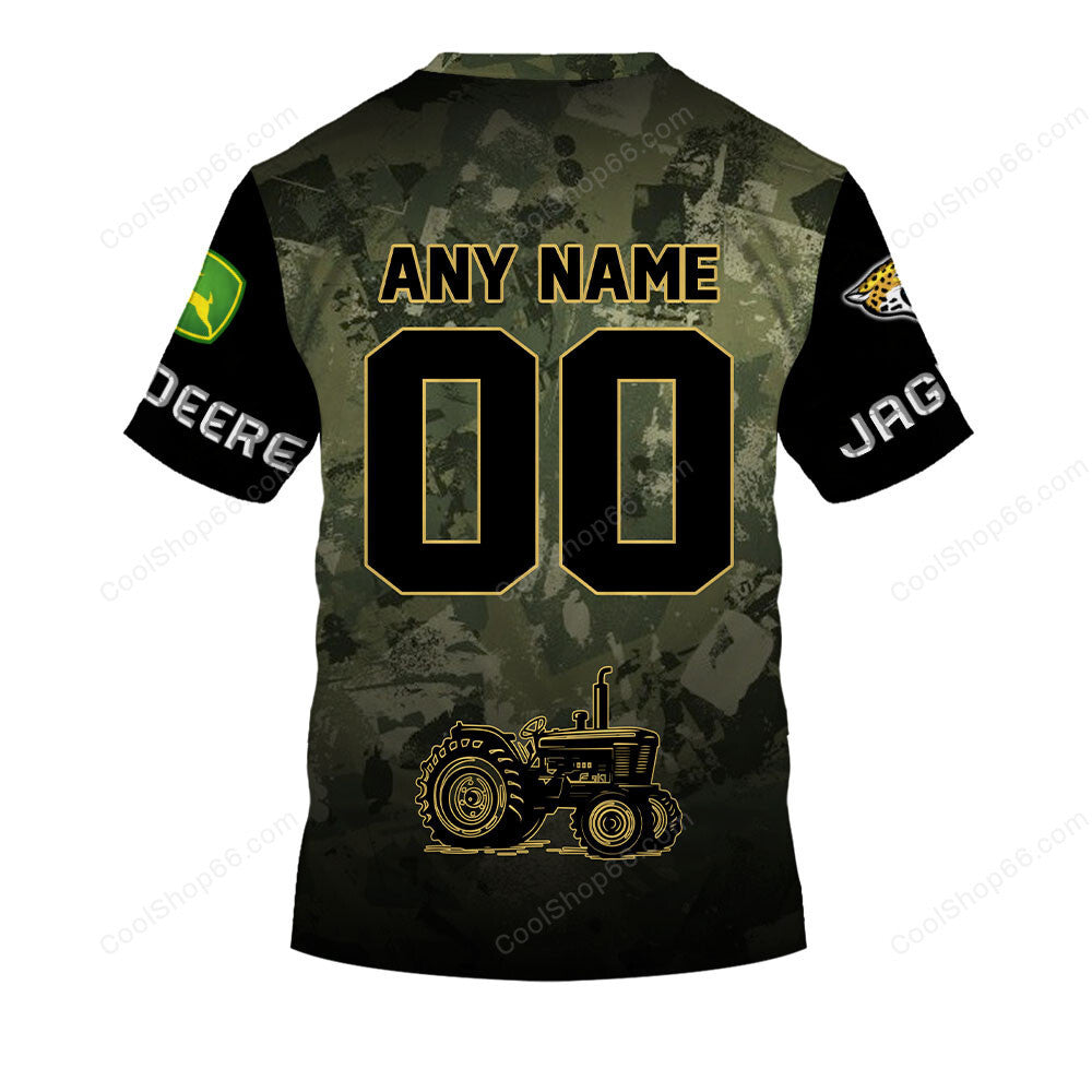 Jacksonville Jaguars x John Deere Hoodie | Funny Green Character Premium Hoodie