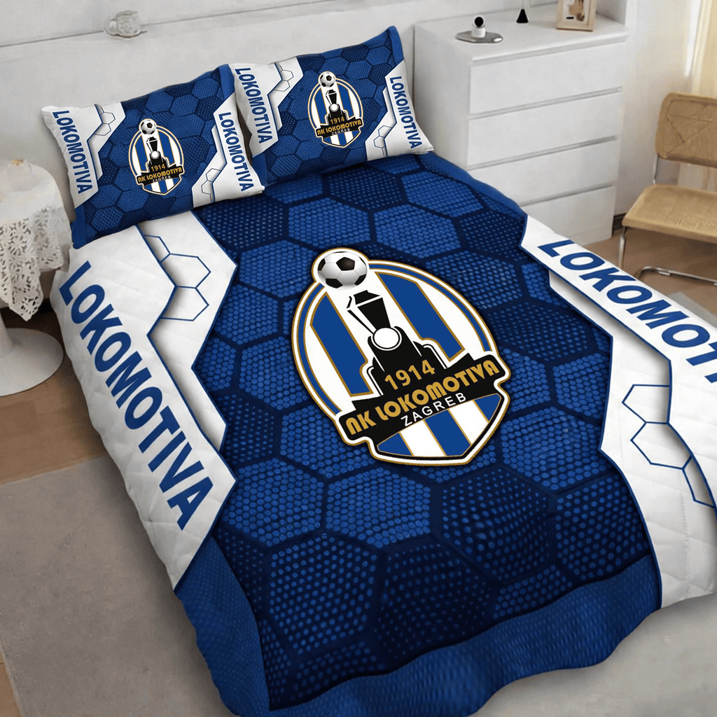 Lokomotiva Zagreb Inspired Quilt Set