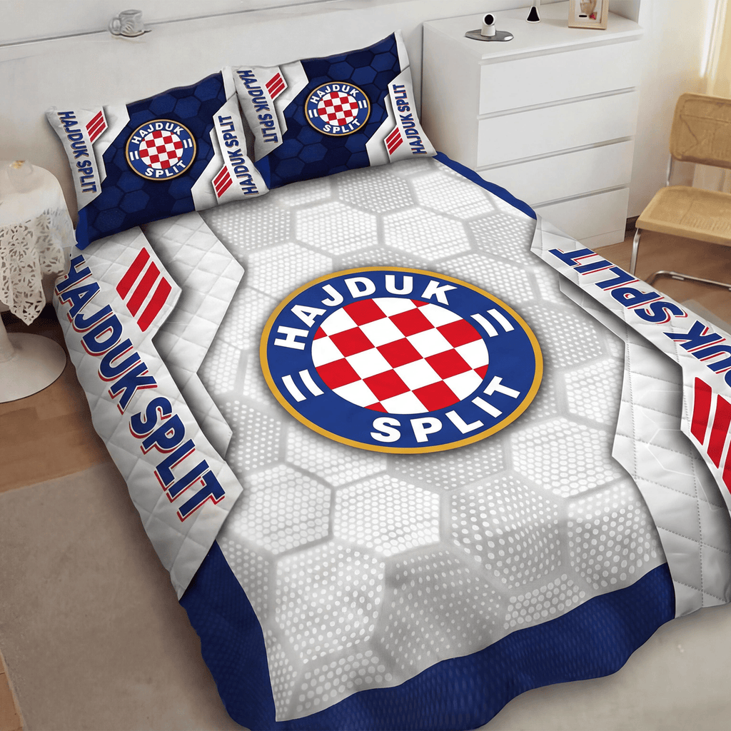 Hajduk Split Inspired Quilt Set