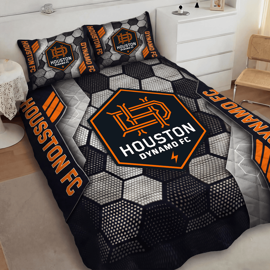 Houston Dynamo FC Inspired Quilt Set