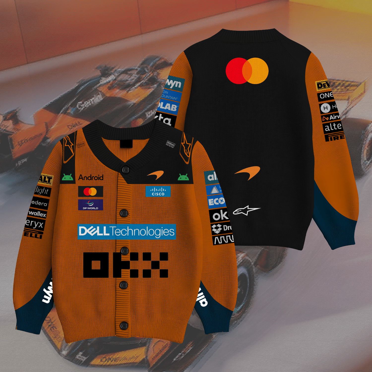 McLaren F1 Team Inspired Knit Cardigan