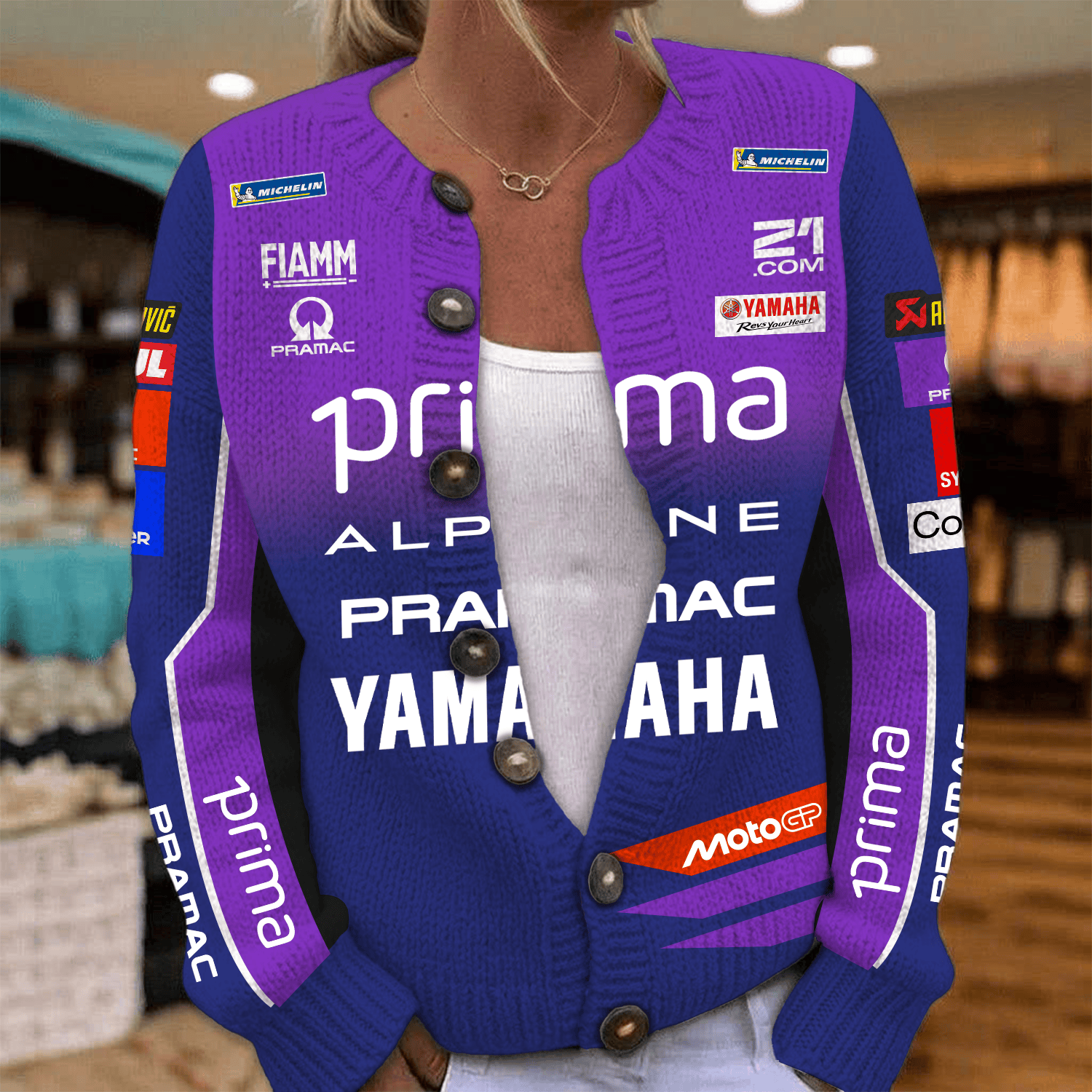 Prima Pramac Racing Inspired Knit Cardigan