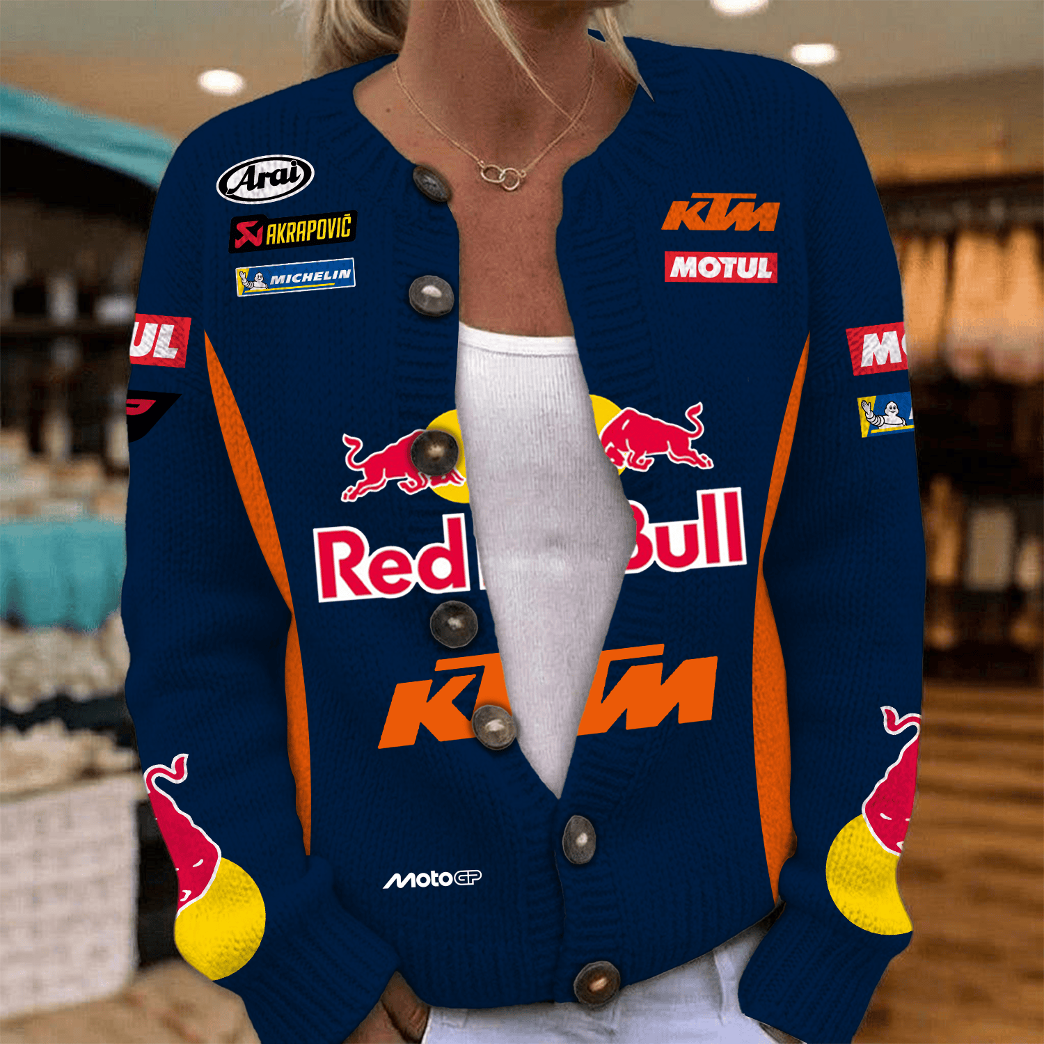 Red Bull KTM Tech3 Inspired Knit Cardigan