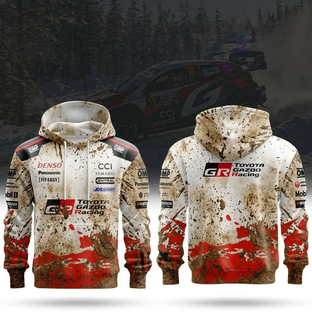 Mud Splatter TOYOTA GAZOO RACING WORLD RALLY TEAM V2 3D Racing Jersey 2026
