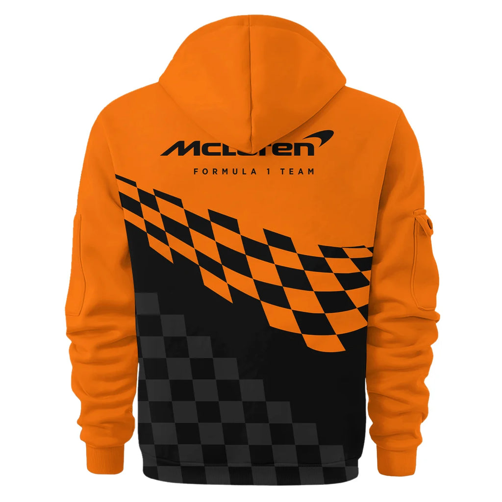 Oscar Piastri McLaren F1 Exclusive Logo Hoodie Half Zip BLOP10425A13HZ